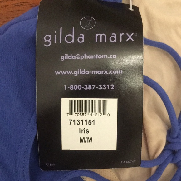 NWT Gilda Marx Blue dance leotard - Picture 3 of 4